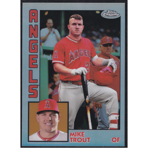 Mike Trout Chrome 1985 insert
