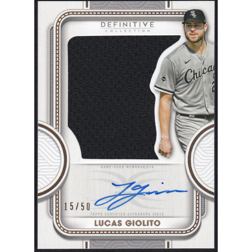 *NEW* Lucas Giolito Autographed Relic 15/50