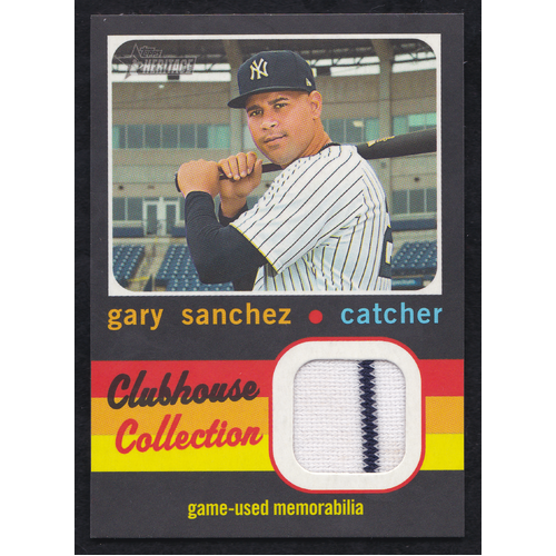 Gary Sanchez Clubhouse Collection Relic