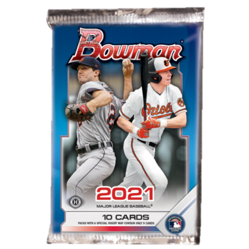 **JUST IN**  2021 Bowman Baseball Hobby Pack *2 Pack Lot*