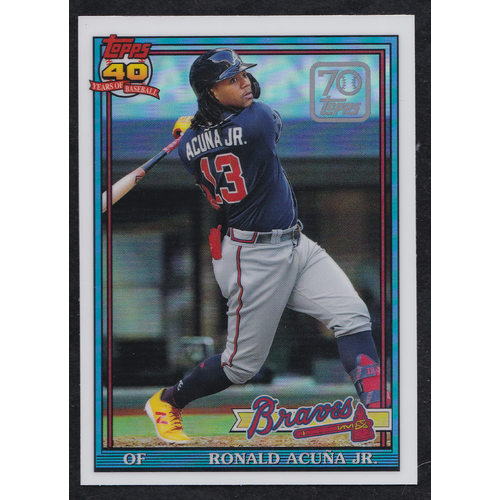 Ronald Acuna Jr 70 Years of Topps Chrome Insert