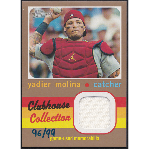 Yadier Molina Clubhouse Collection Relic Gold 96/99